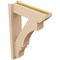 Ekena Millwork 5 1/2-in W x 18-in D x 26-in H Balboa Slat Rough Cedar Woodgrain TimberThane Outlooker, Primed Tan OUTUR055X18X26BOA24RCPR - alternate 5